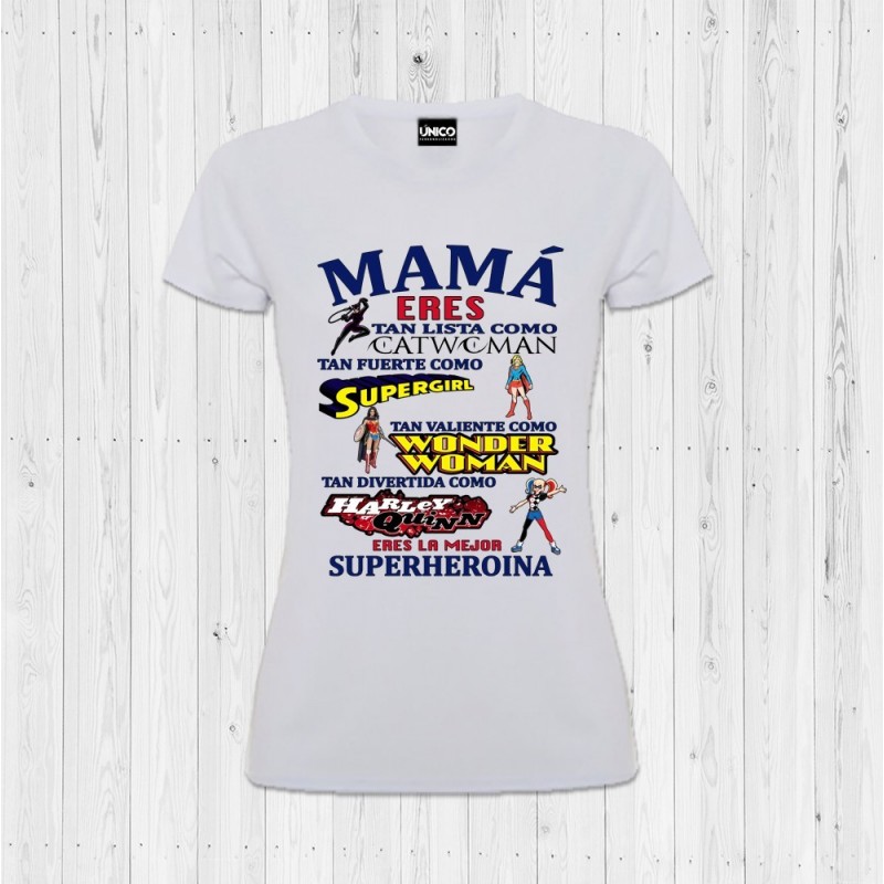 Funstuff Camiseta con Capa de Mamá Superheroína para el Día de la Madre para Niña Pequeña 