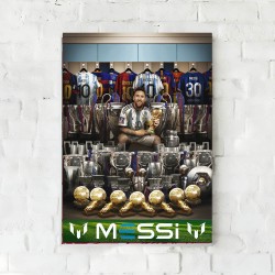 Poster de Messi con Títulos